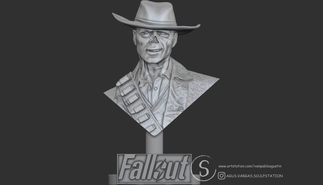 THE GHOUL - FALLOUT fanart 3D print model_8