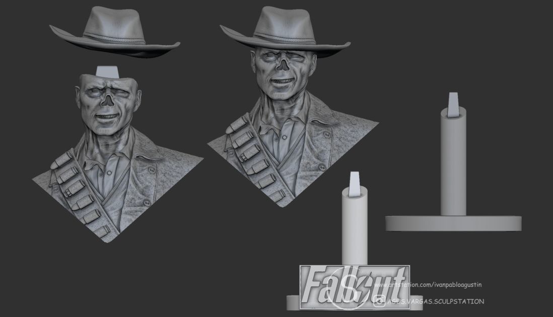 THE GHOUL - FALLOUT fanart 3D print model_12