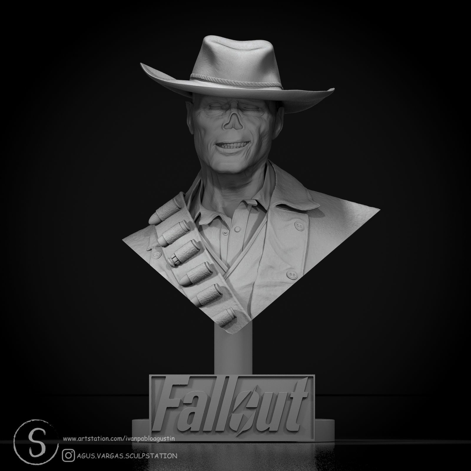 THE GHOUL - FALLOUT fanart 3D print model_6