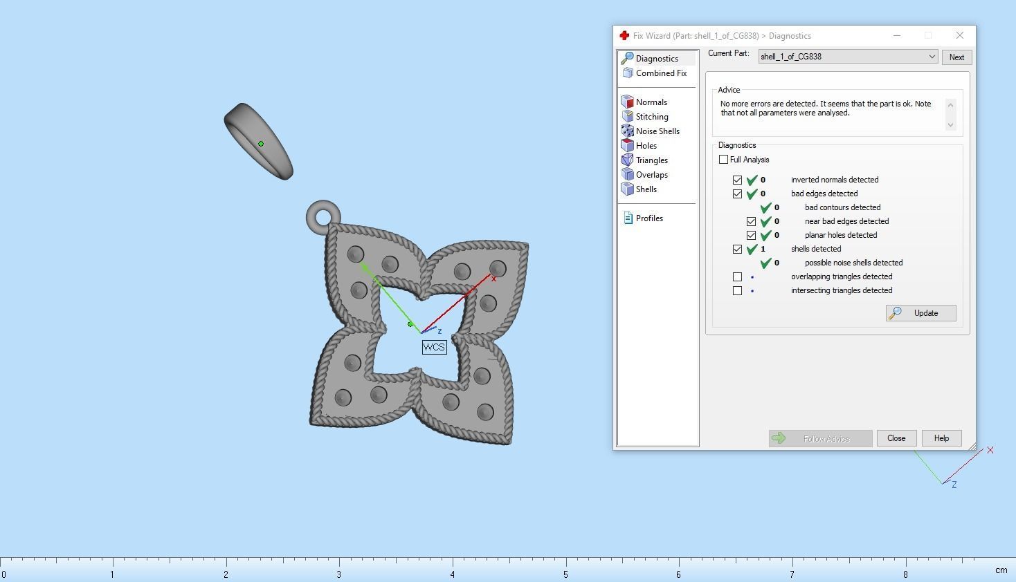 Leaf pendant model 838 3D print model_6