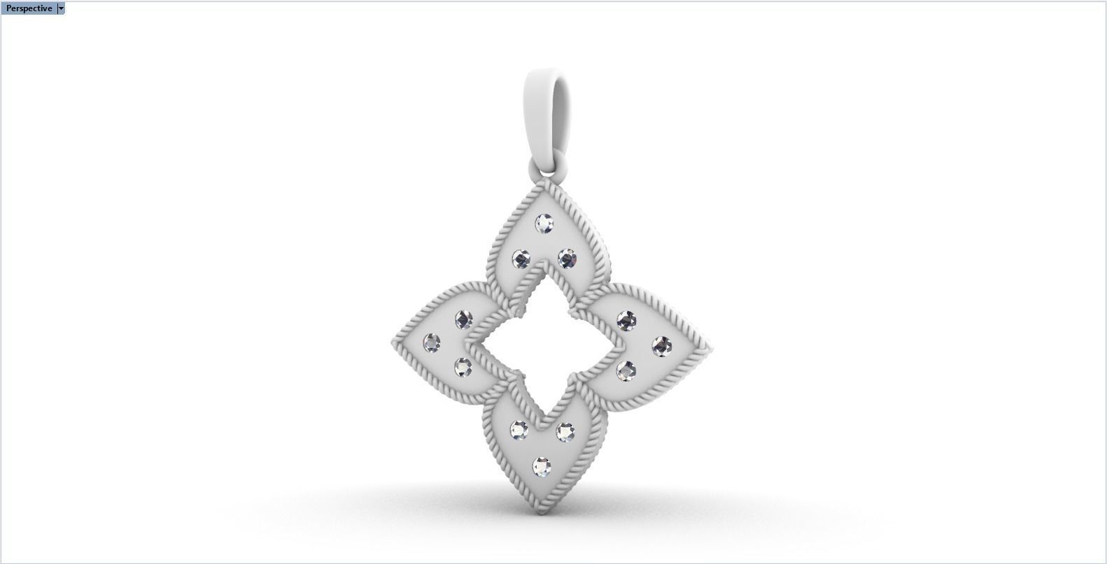 Leaf pendant model 838 3D print model_11