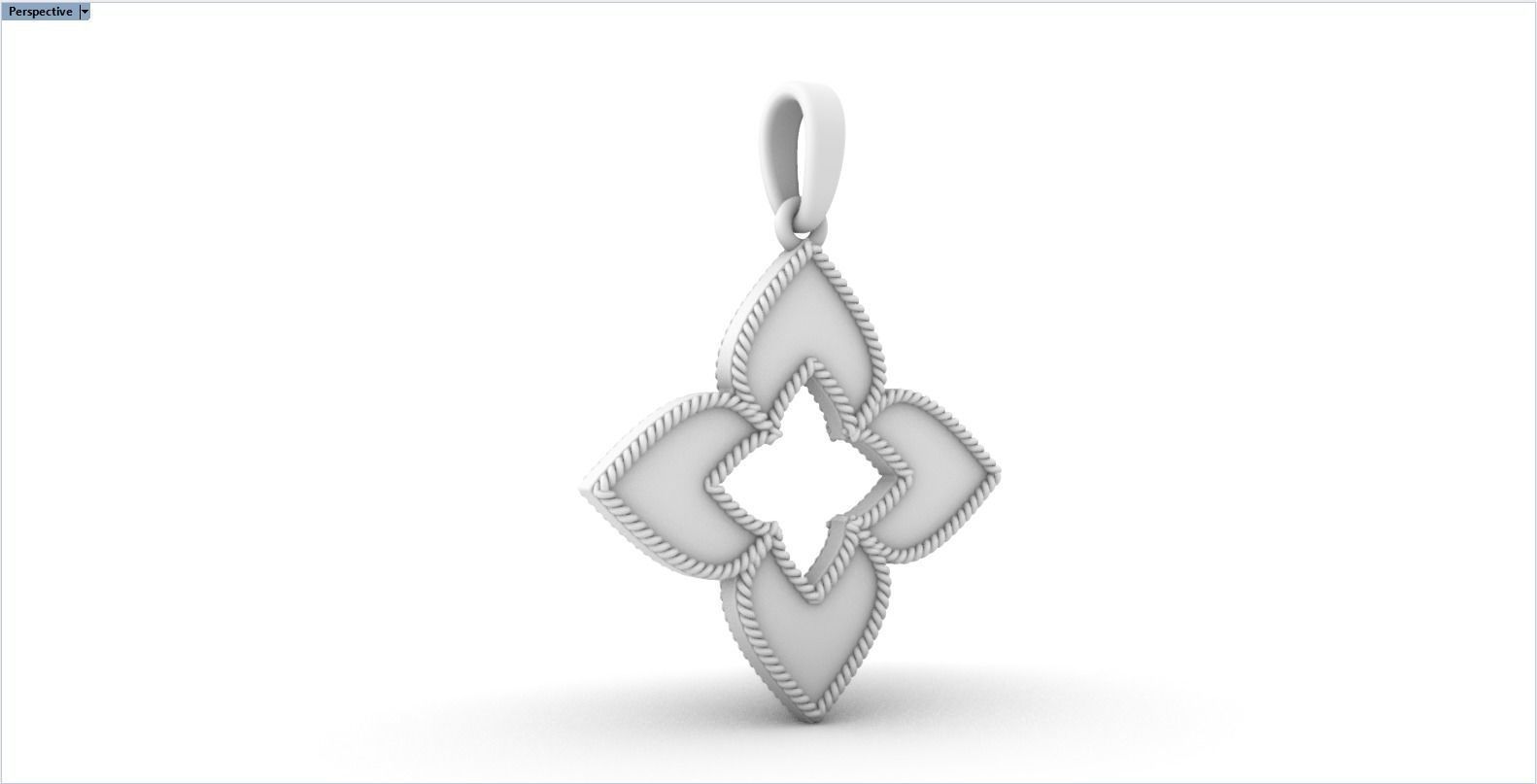 Leaf pendant model 838 3D print model_12