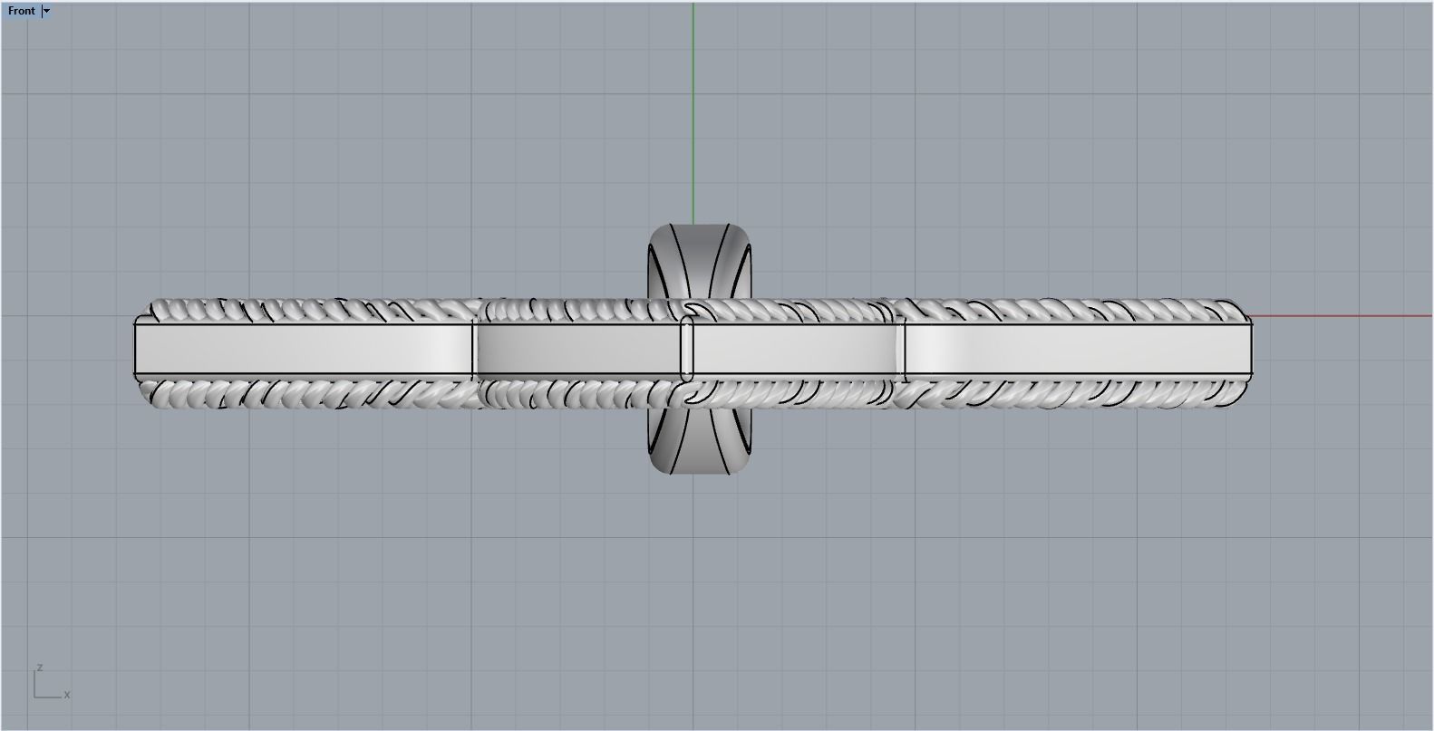 Leaf pendant model 838 3D print model_9