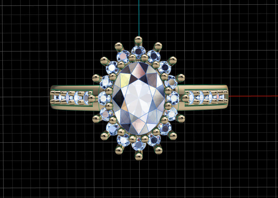 Ring solitare 3D print model_21