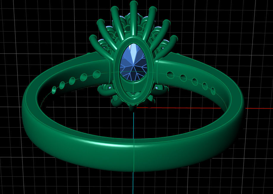 Ring solitare 3D print model_12