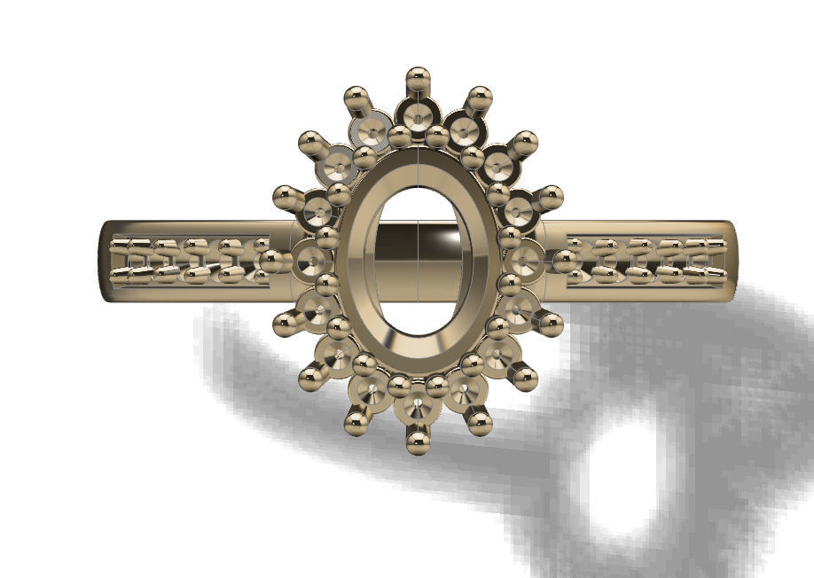 Ring solitare 3D print model_3