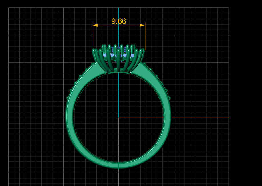 Ring solitare 3D print model_8