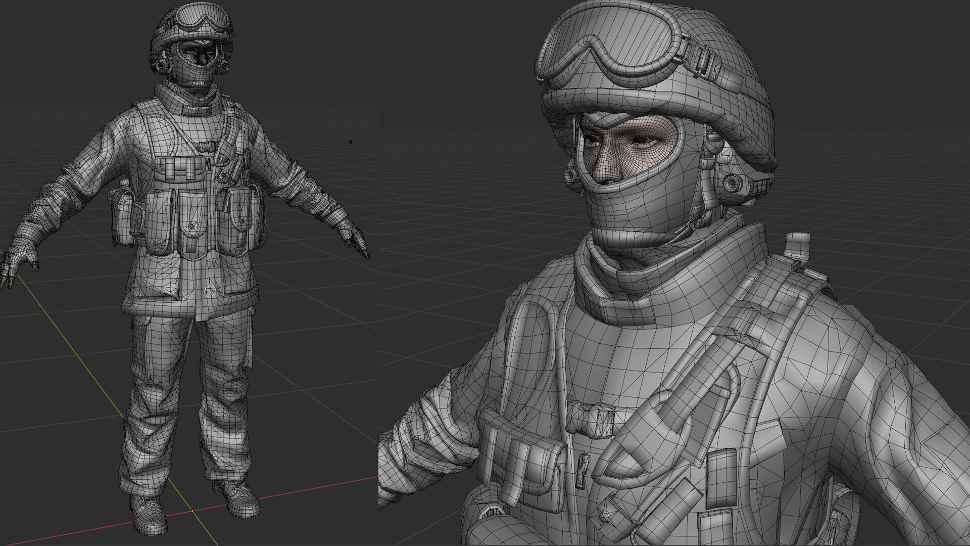AAA MODULAR SOLDIER PACK Vol3 Low-poly 3D model_16