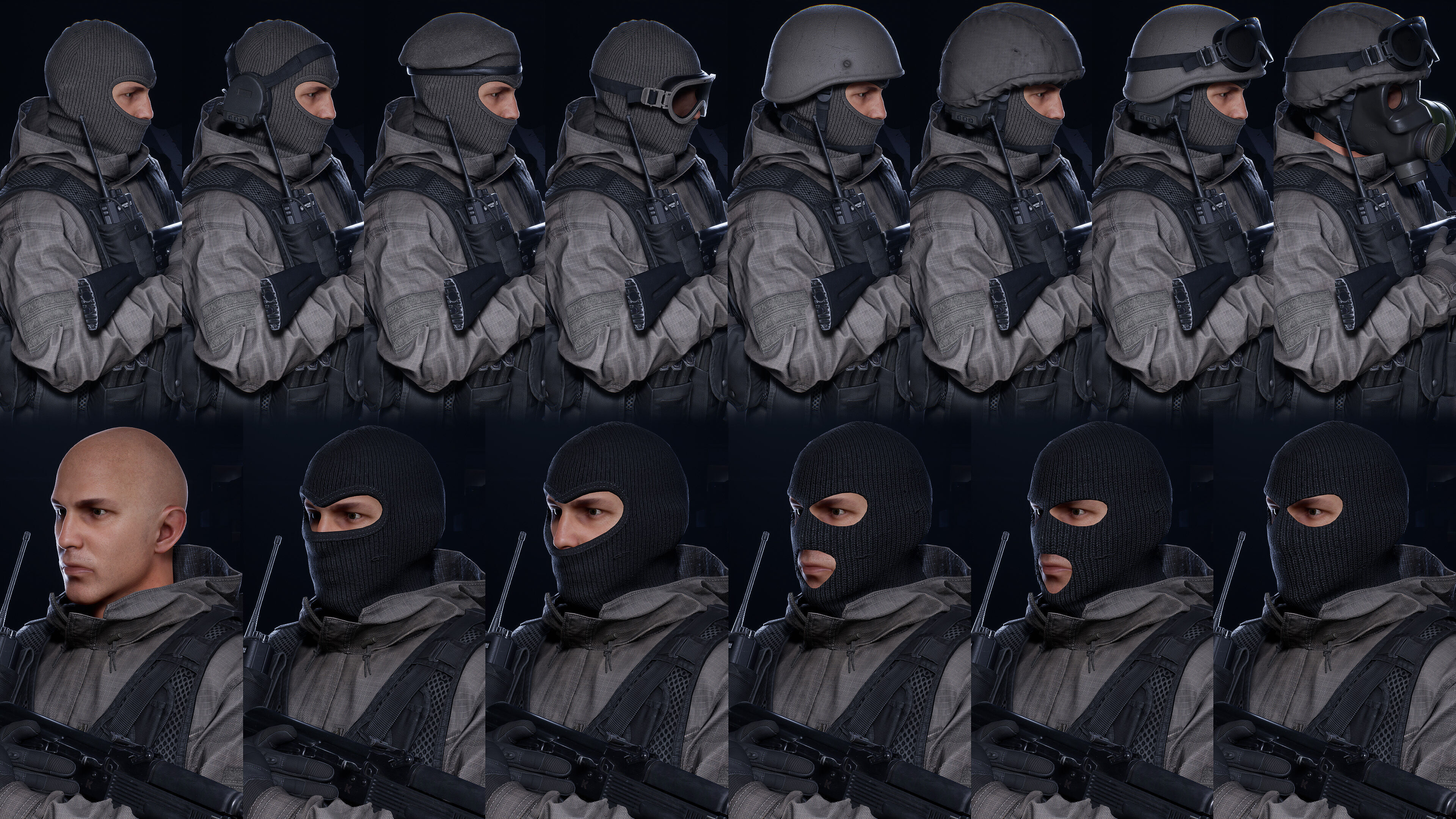 AAA MODULAR SOLDIER PACK Vol3 Low-poly 3D model_13