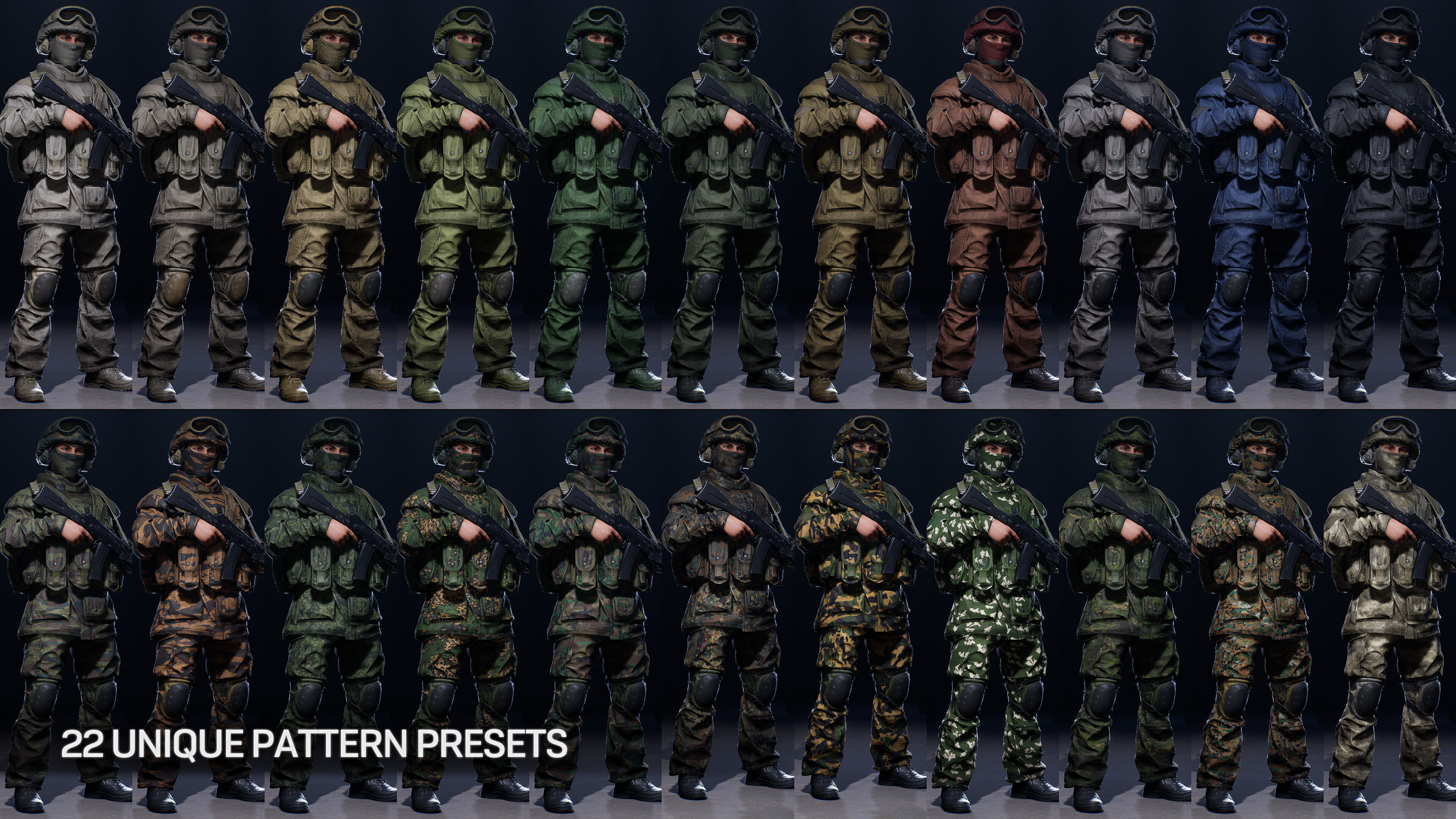AAA MODULAR SOLDIER PACK Vol3 Low-poly 3D model_17