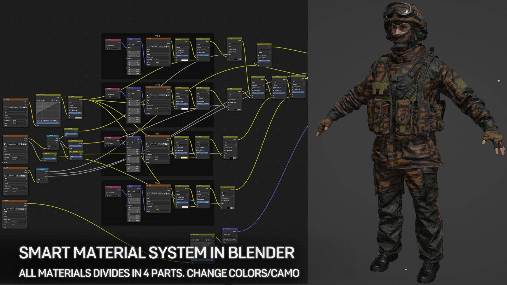 AAA MODULAR SOLDIER PACK Vol3 Low-poly 3D model_8