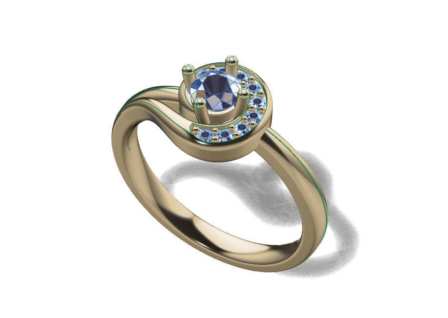 Fashion Ring 3D print model_4