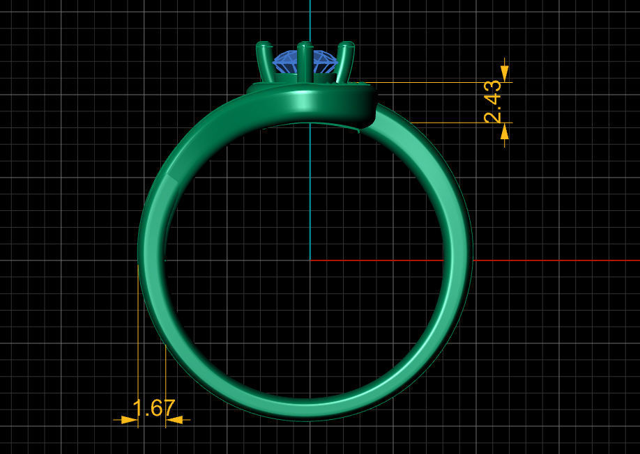 Fashion Ring 3D print model_19