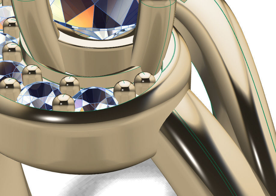 Fashion Ring 3D print model_5