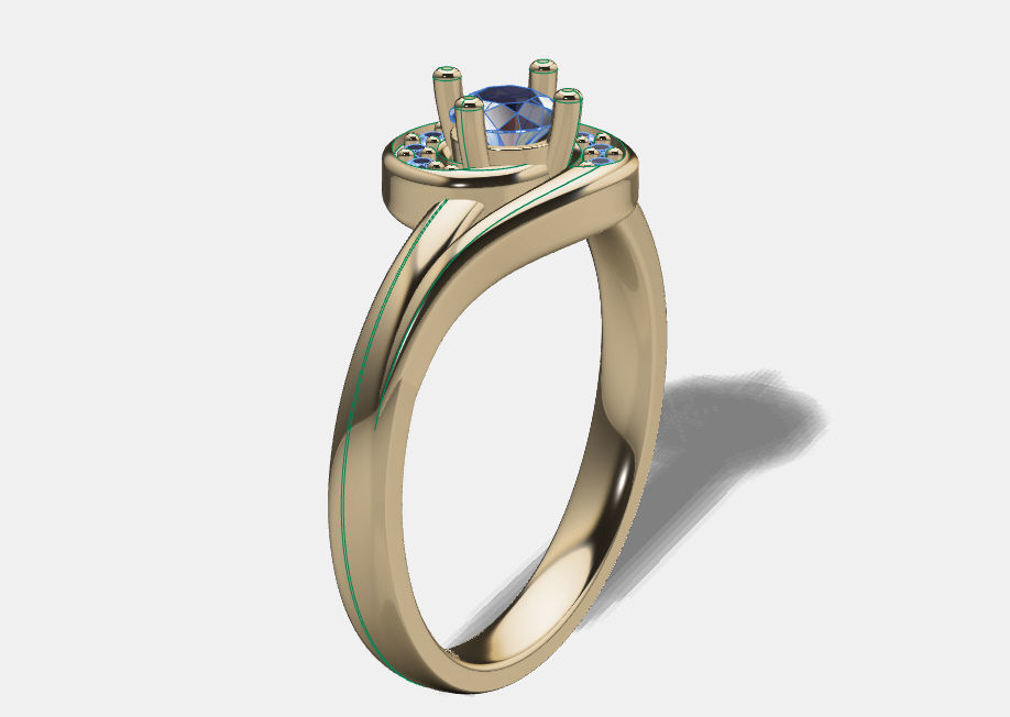 Fashion Ring 3D print model_2