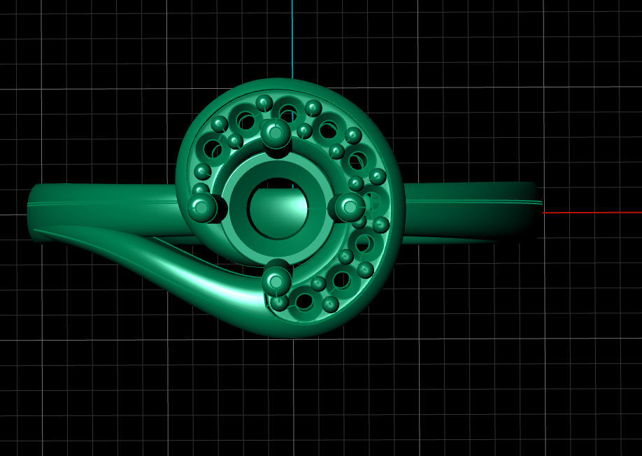 Fashion Ring 3D print model_15