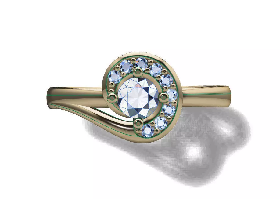 Fashion Ring 3D print model_0