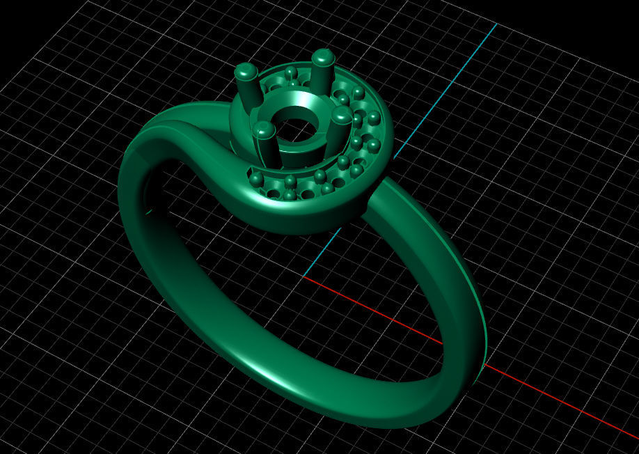 Fashion Ring 3D print model_16