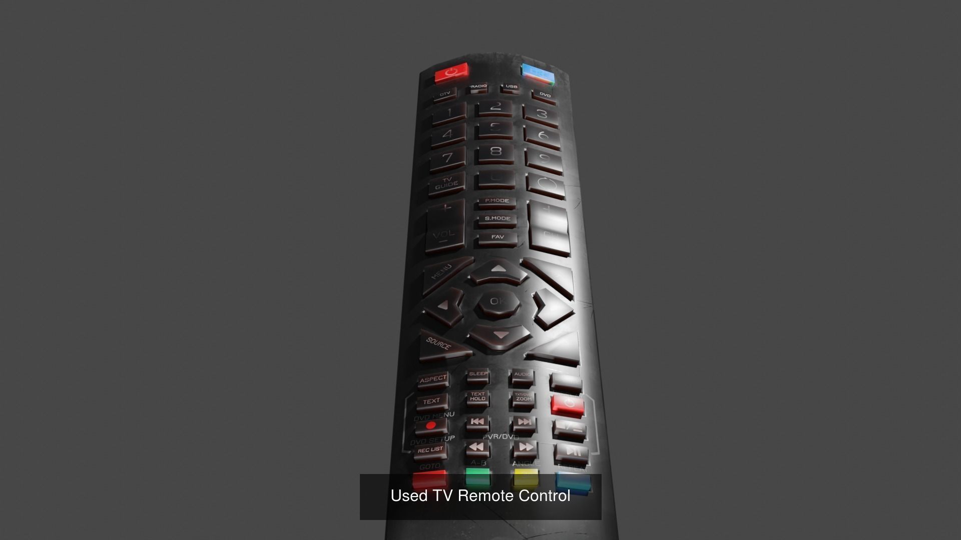 5 TV Remote Controls 3D Model Collection_6