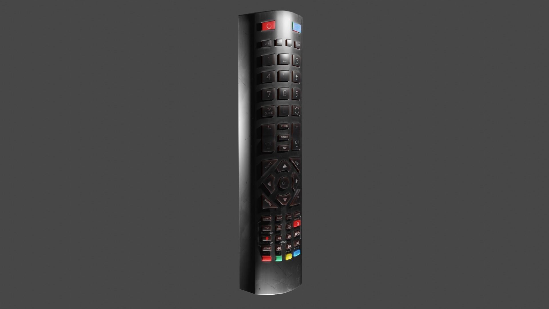 5 TV Remote Controls 3D Model Collection_7