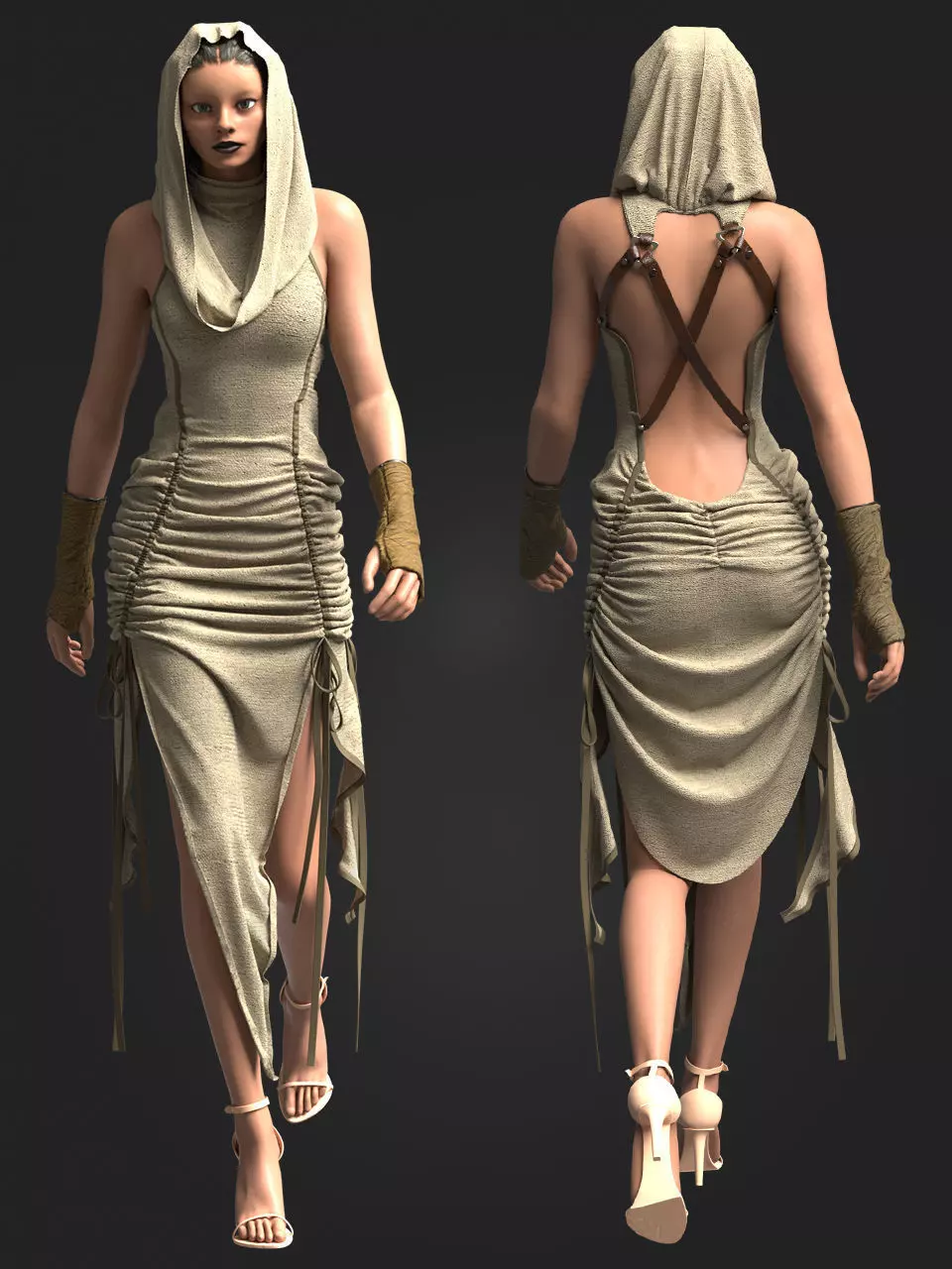 Desert Style 3D model_0