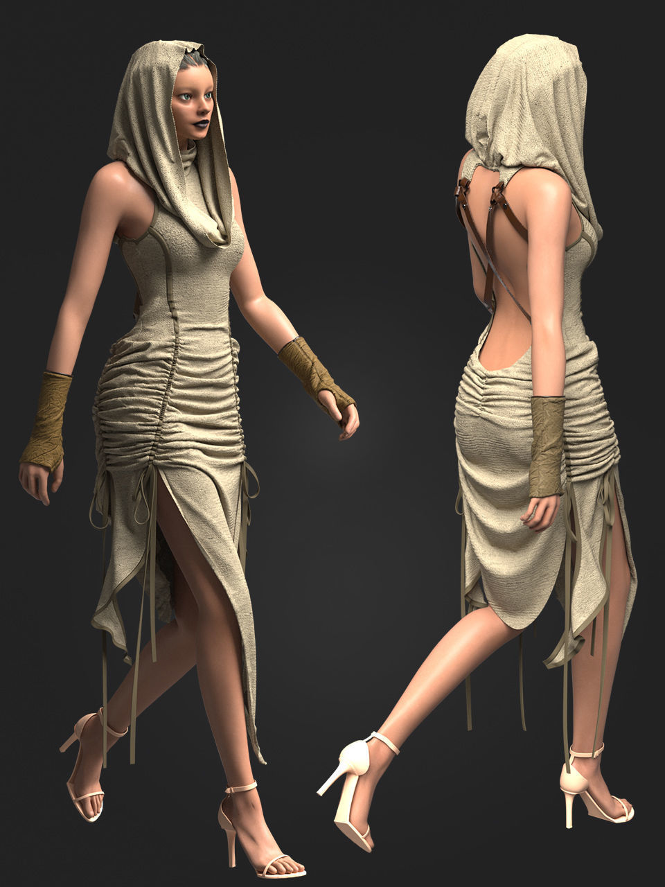 Desert Style 3D model_1