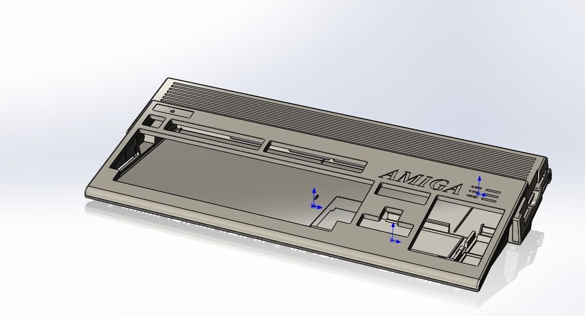 Commodore Amiga 1200 enclosure 3D print model_16