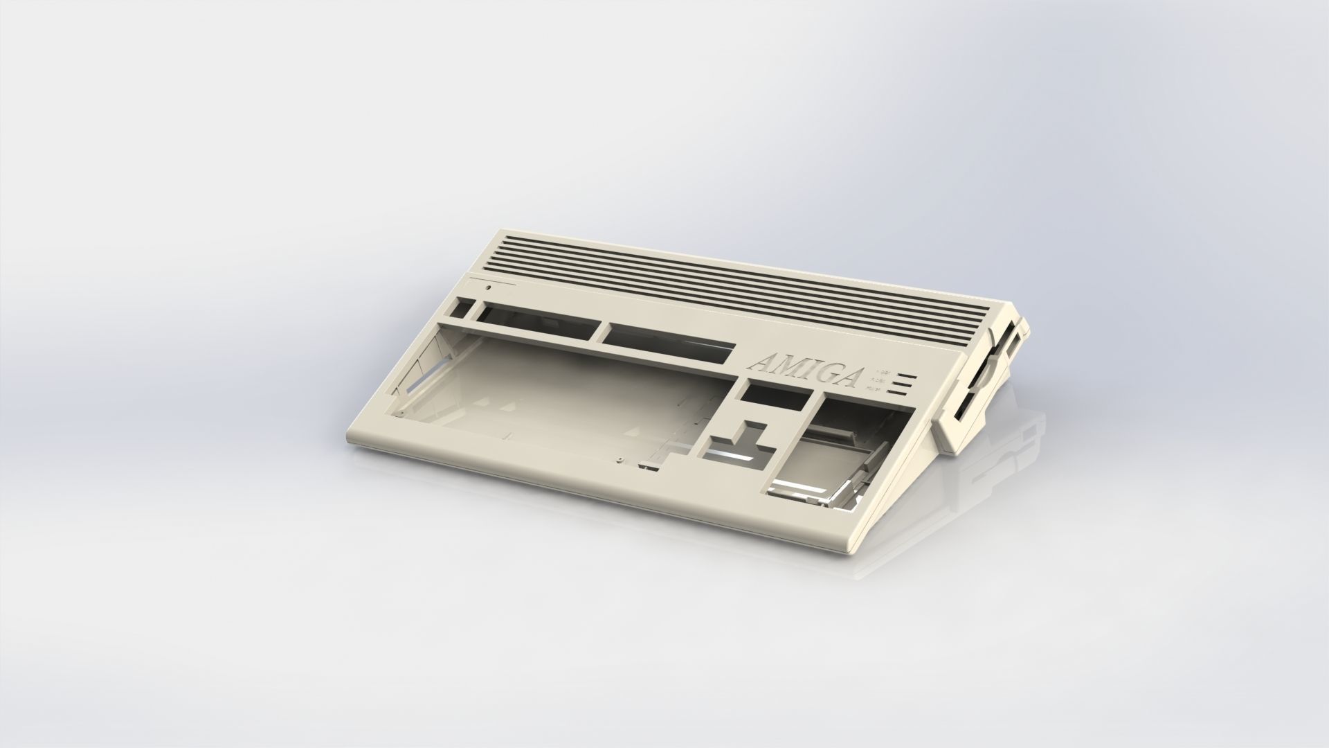 Commodore Amiga 1200 enclosure 3D print model_20