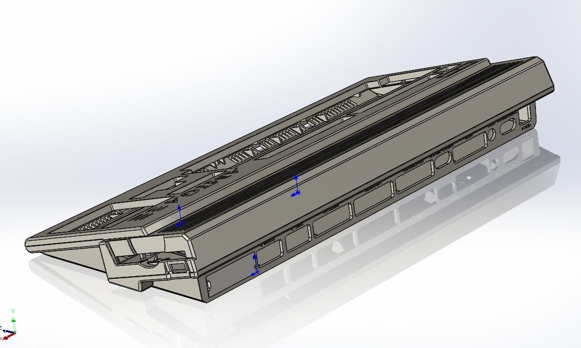 Commodore Amiga 1200 enclosure 3D print model_17
