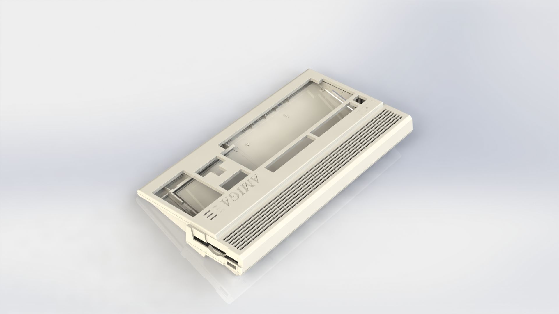 Commodore Amiga 1200 enclosure 3D print model_18