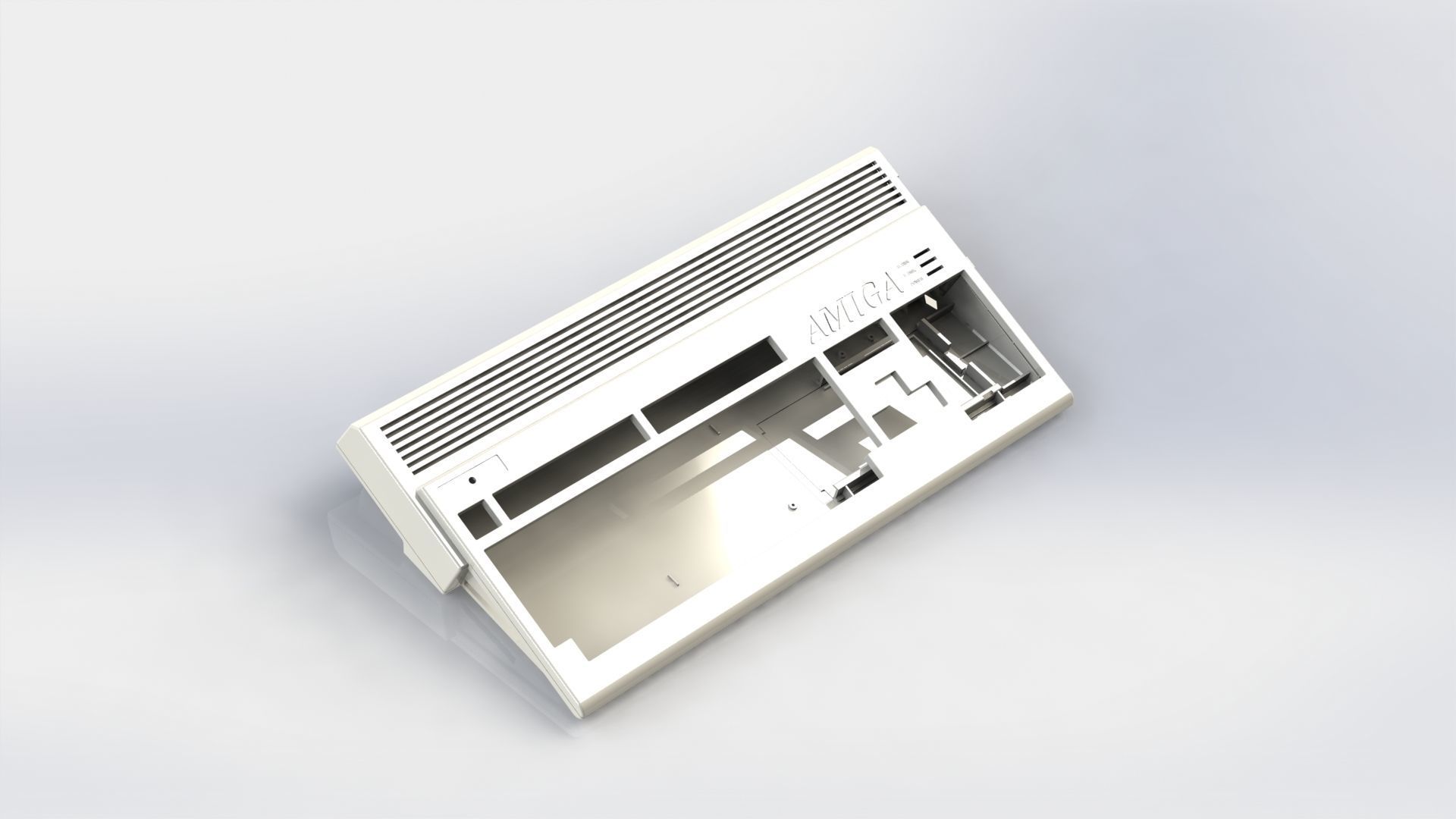 Commodore Amiga 1200 enclosure 3D print model_3
