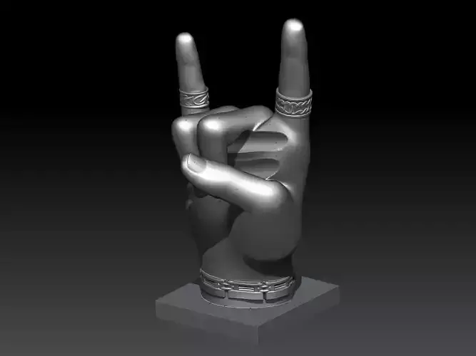 THE DRUMSTICK HOLDER HAND WITH JEWELRY 16MM