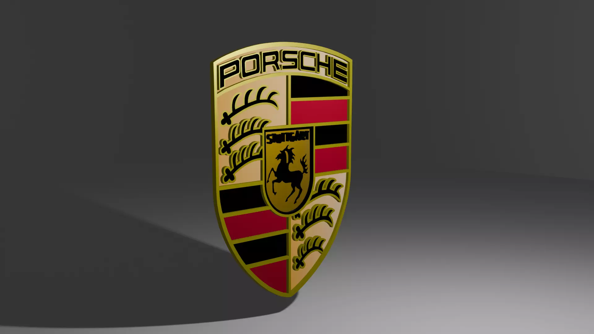 Porsche Logo 3D model_0