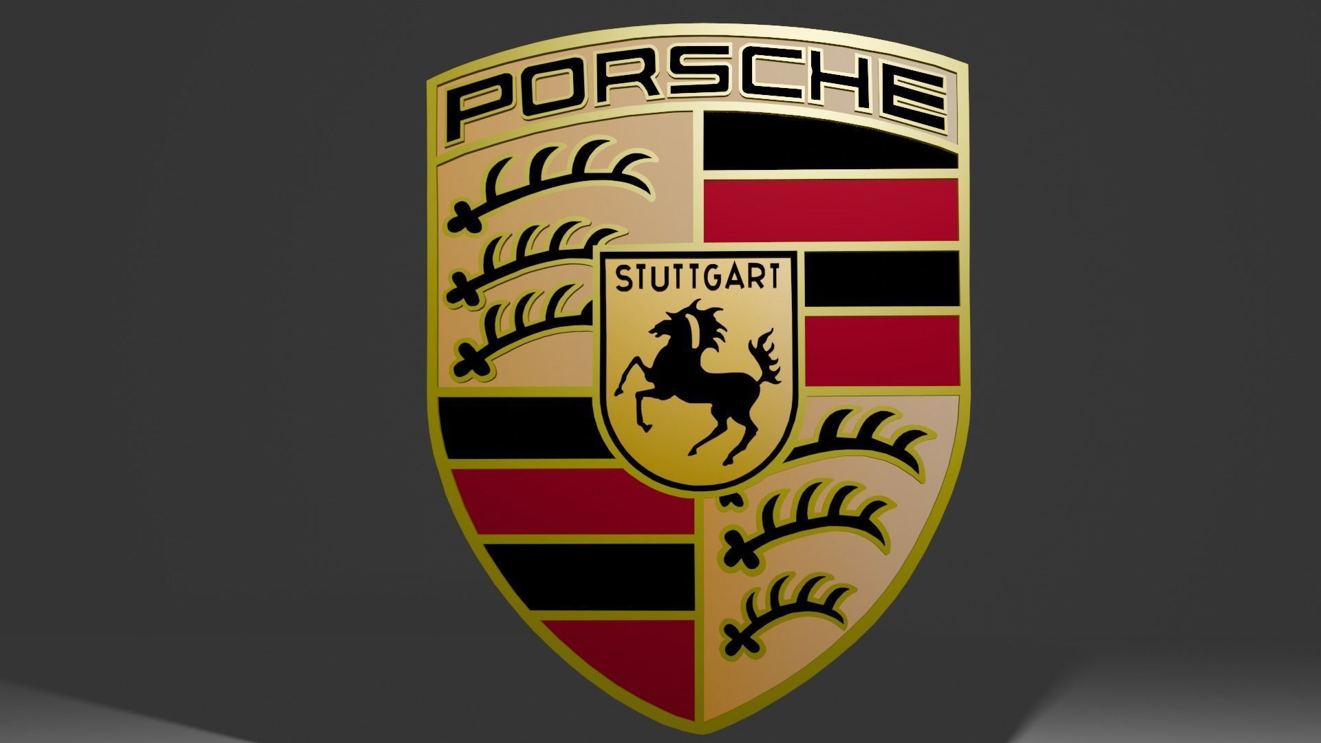 Porsche Logo 3D model_1