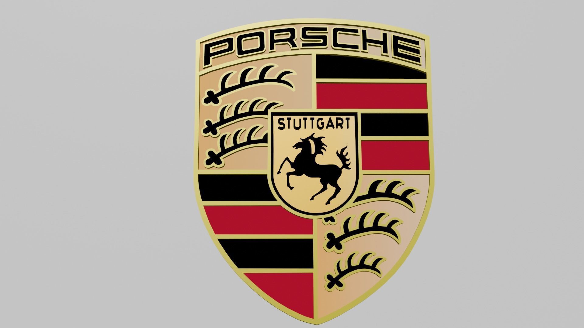 Porsche Logo 3D model_4