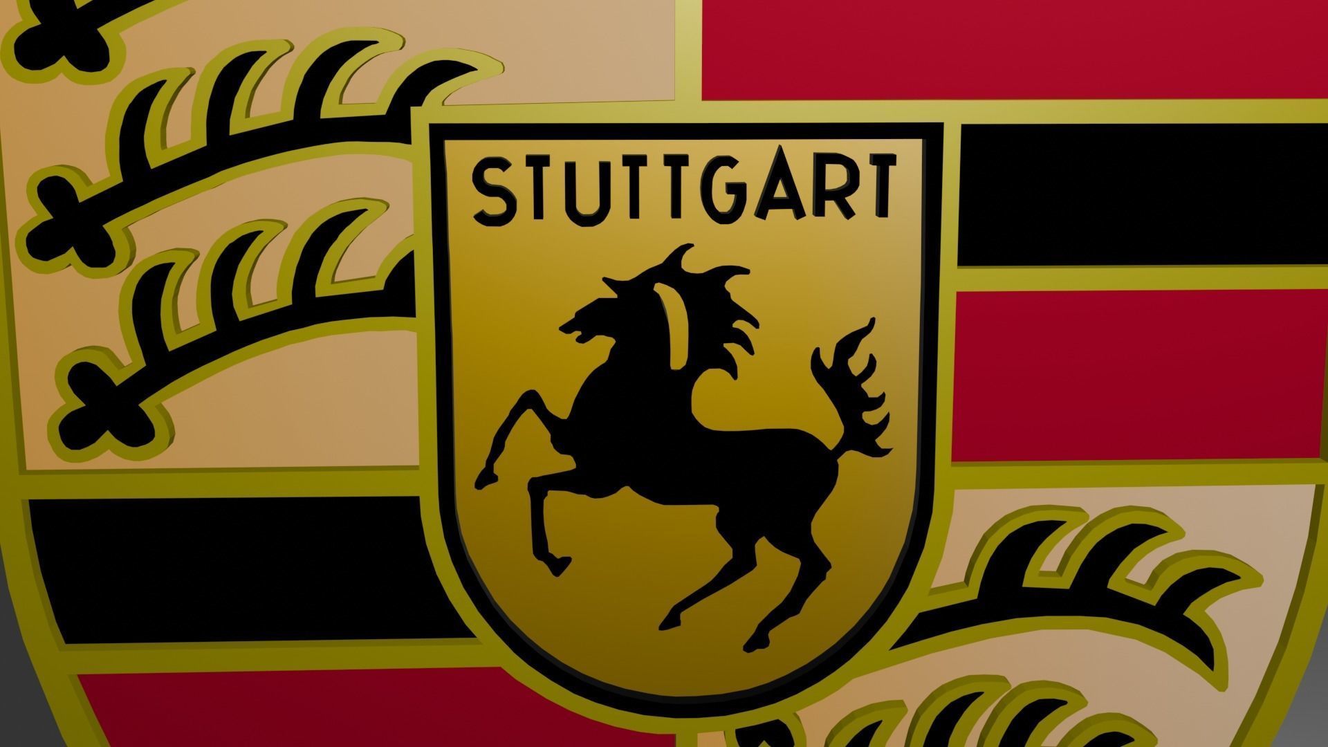 Porsche Logo 3D model_2