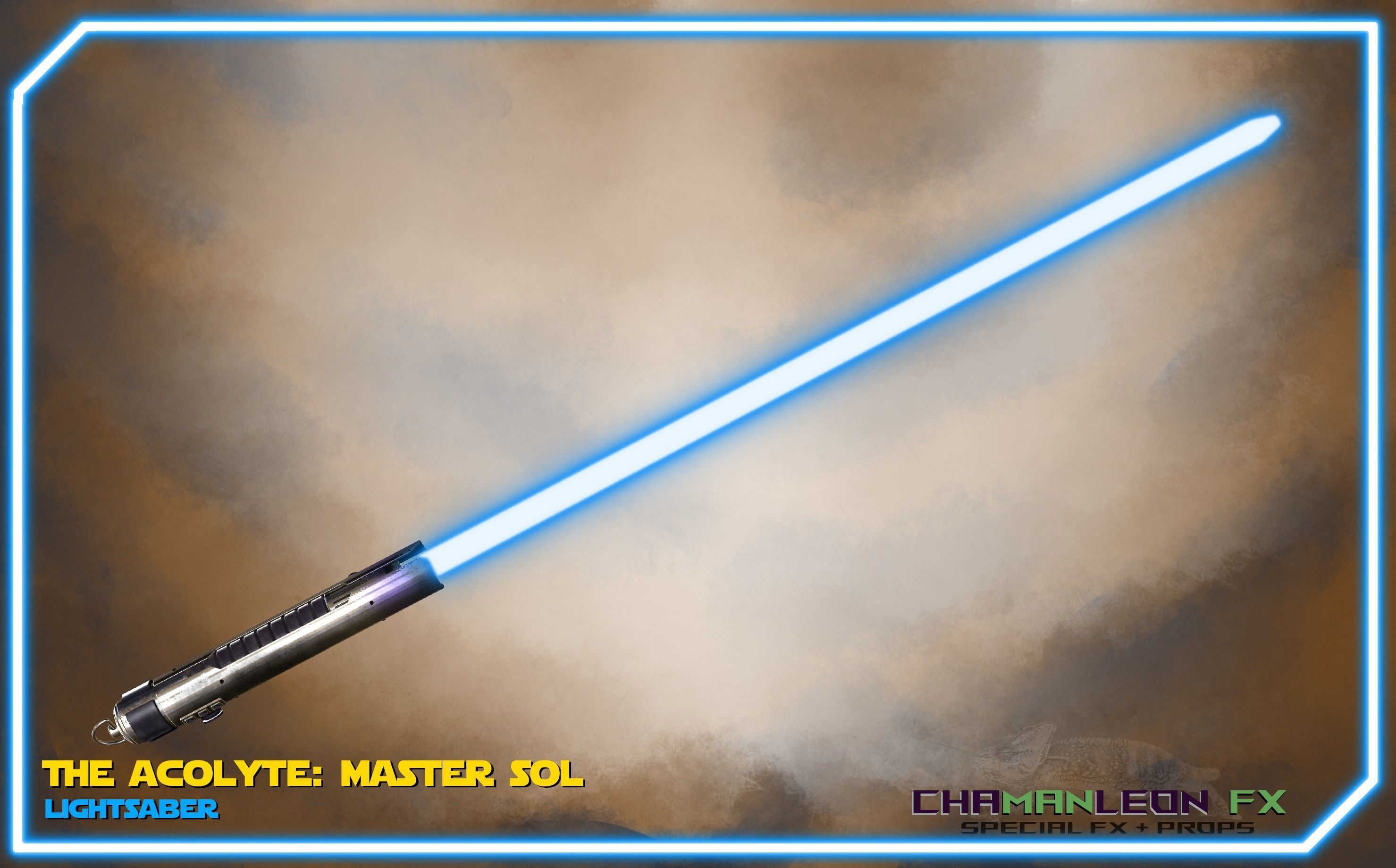 Jedi Master Sol Lightsaber Acolyte Functional Cosplay Prop 3D print model_5