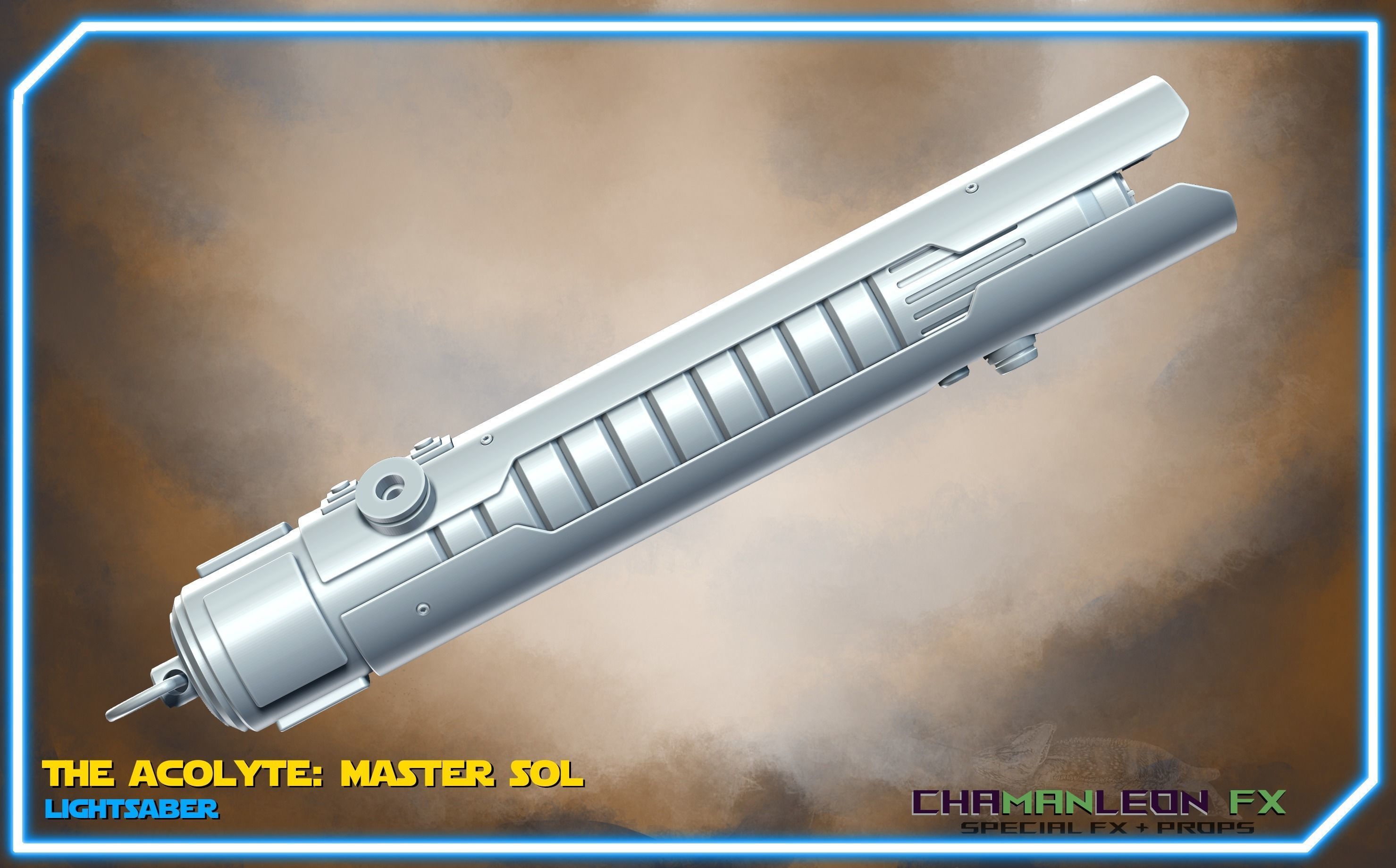 Jedi Master Sol Lightsaber Acolyte Functional Cosplay Prop 3D print model_9