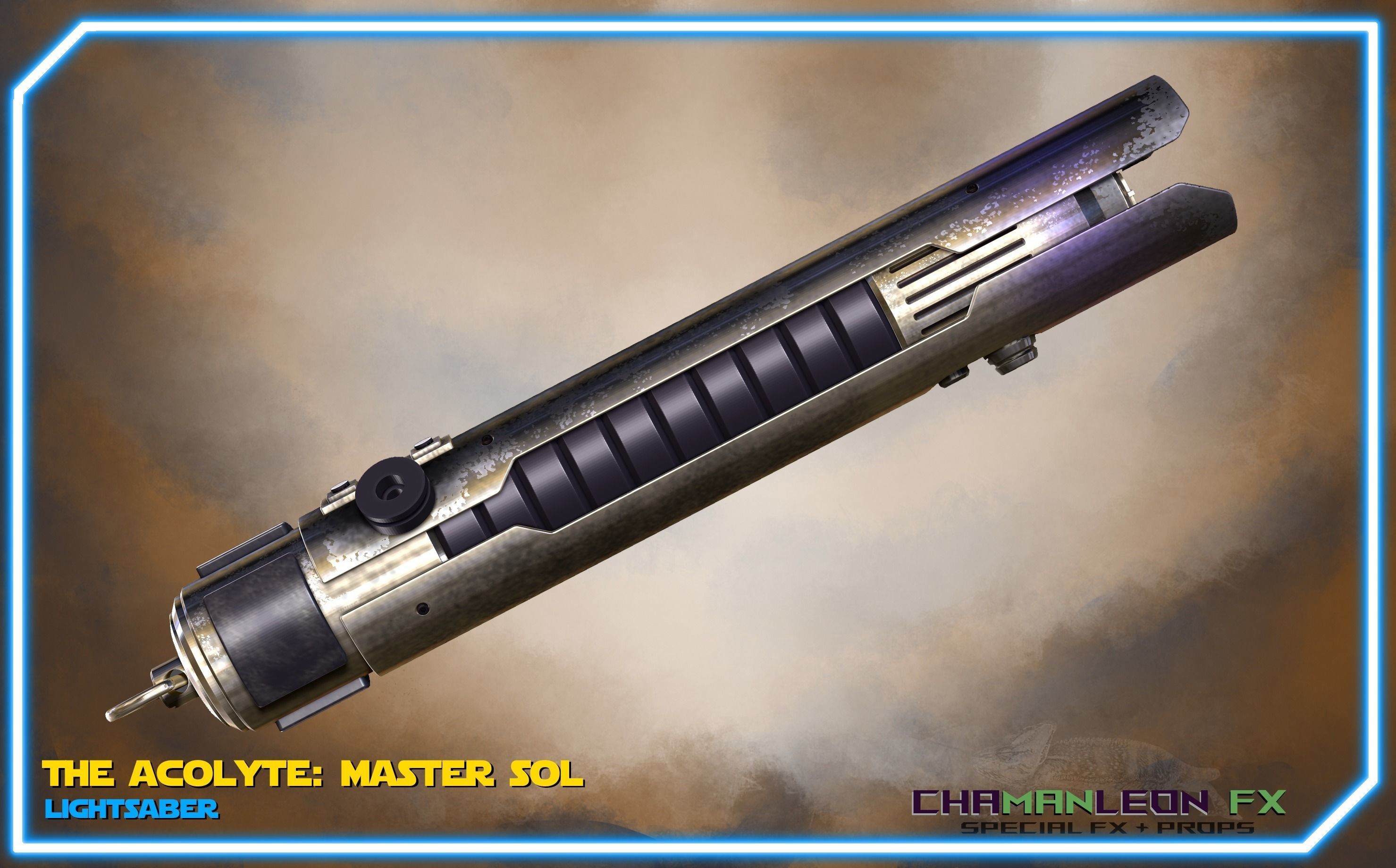 Jedi Master Sol Lightsaber Acolyte Functional Cosplay Prop 3D print model_2