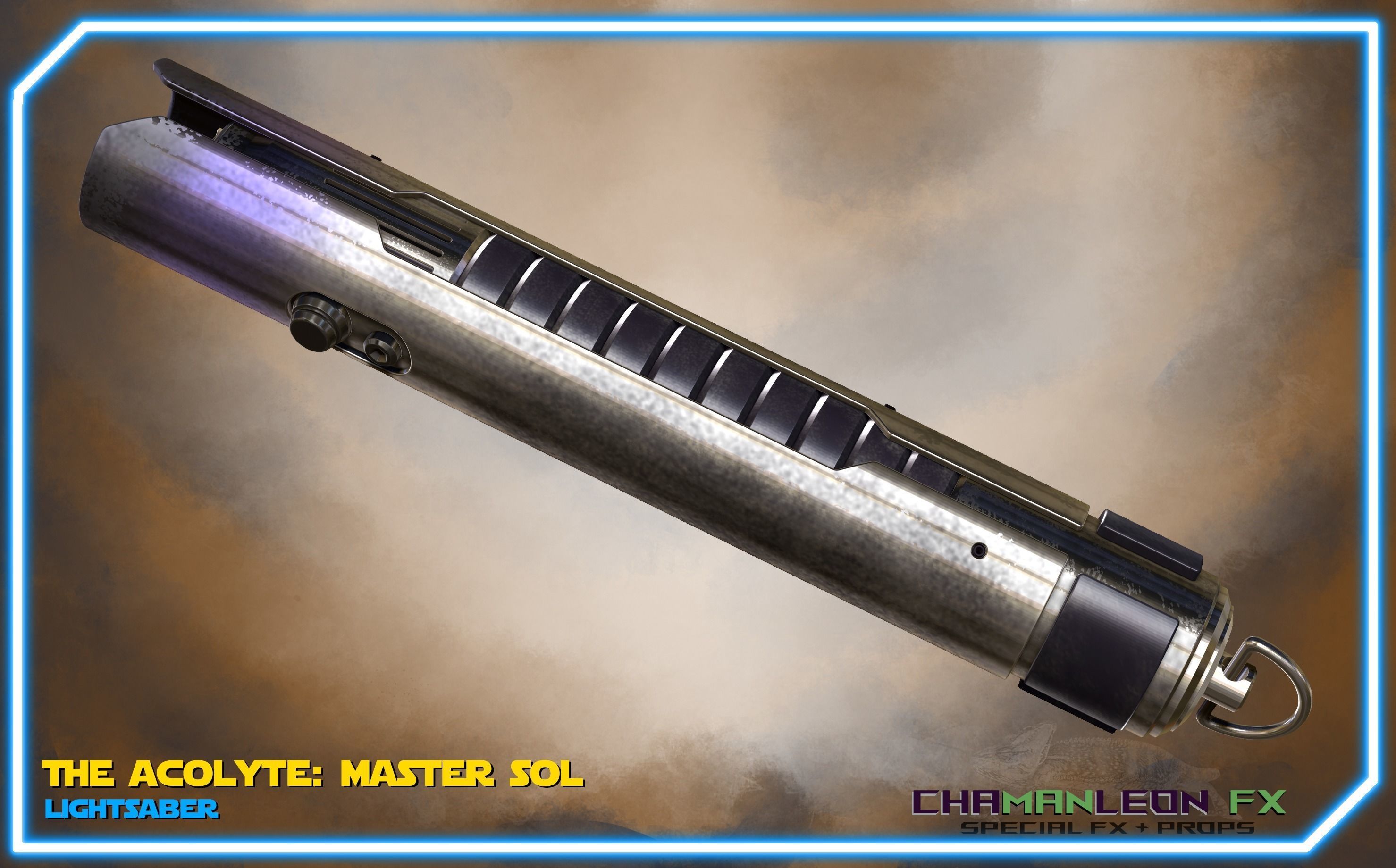 Jedi Master Sol Lightsaber Acolyte Functional Cosplay Prop 3D print model_1
