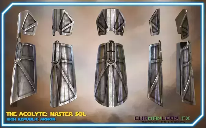 Jedi Master Sol Acolyte High Republic Cosplay Armor 3D print model
