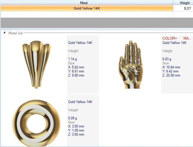 Palmistry Palm Reading Hand Fortune Teller Witchcraft Pendant 3D print model_11