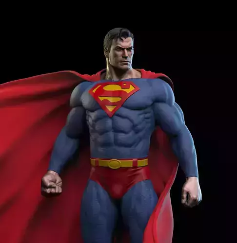 Superman stl model for 3d printing 3D print model