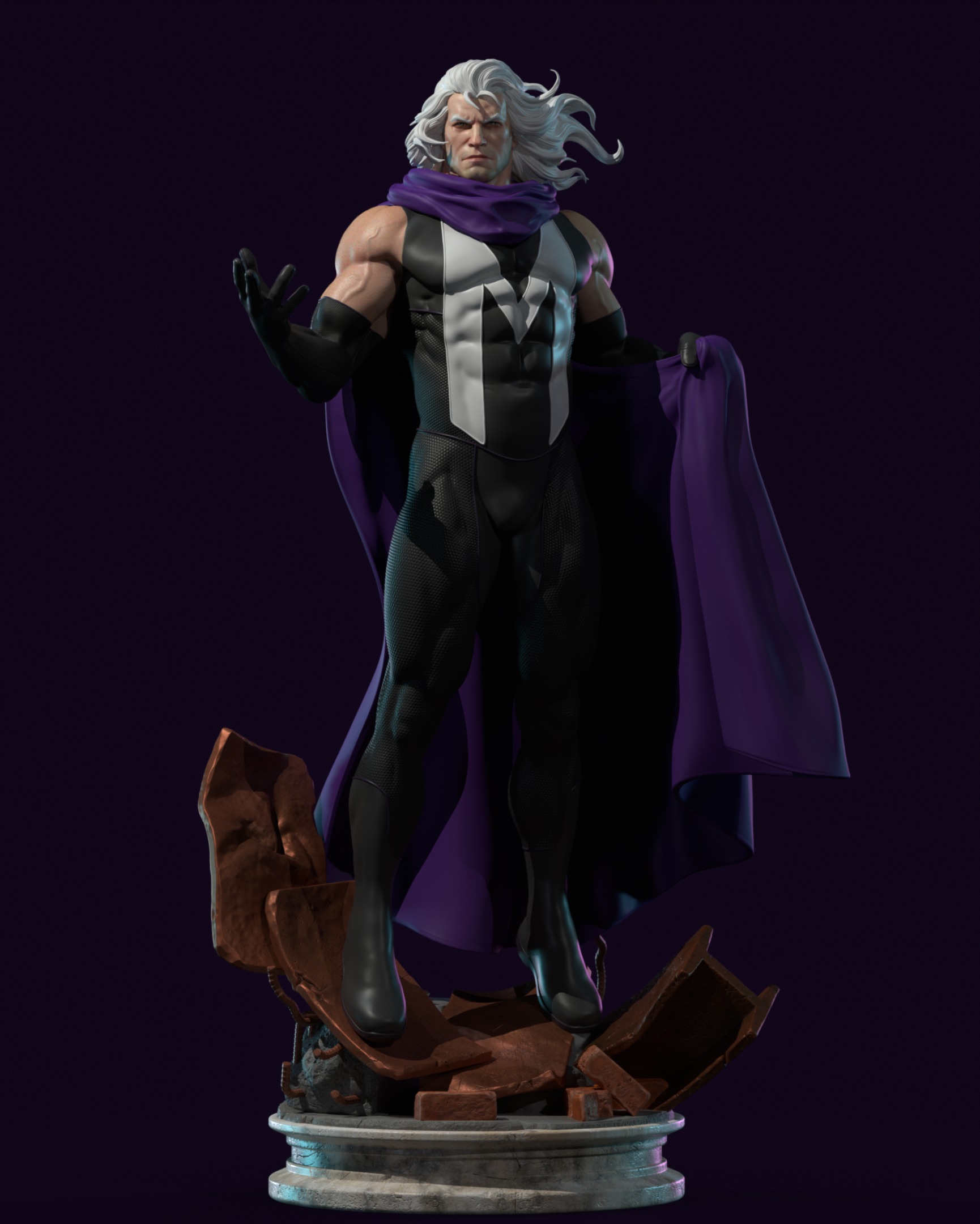 Magneto statue for 3d printing 3D print model_1