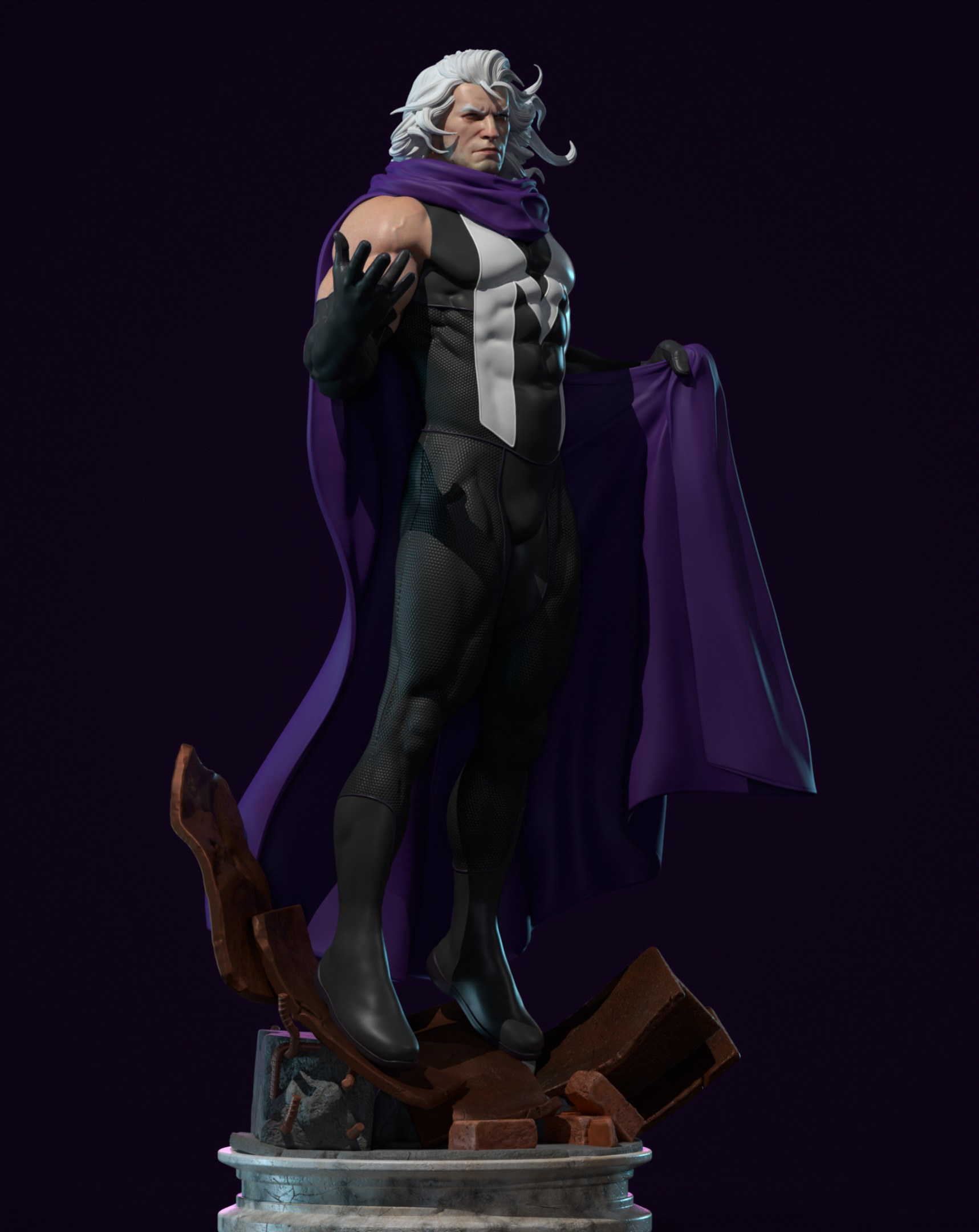 Magneto statue for 3d printing 3D print model_2