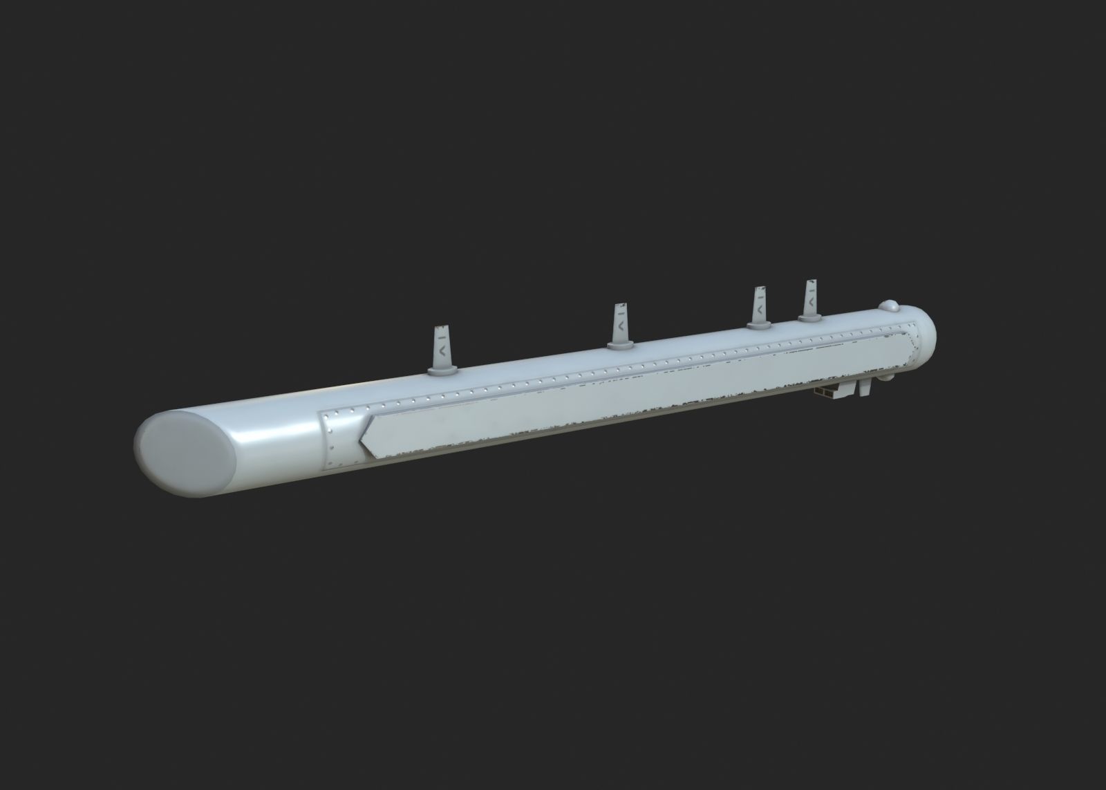 PLAAF RKZ-930 Tactical Jamming System TJS Electronics Pod Low-poly 3D model_11