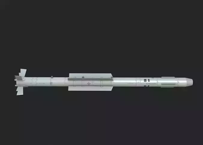 Chinese PL10 Infrared guided Air-to-Air missile PL-10 Low-poly 3D model