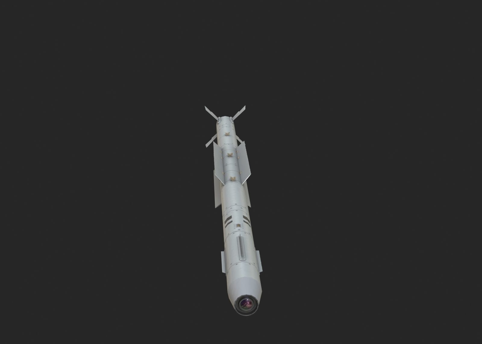Chinese PL10 Infrared guided Air-to-Air missile PL-10 Low-poly 3D model_6