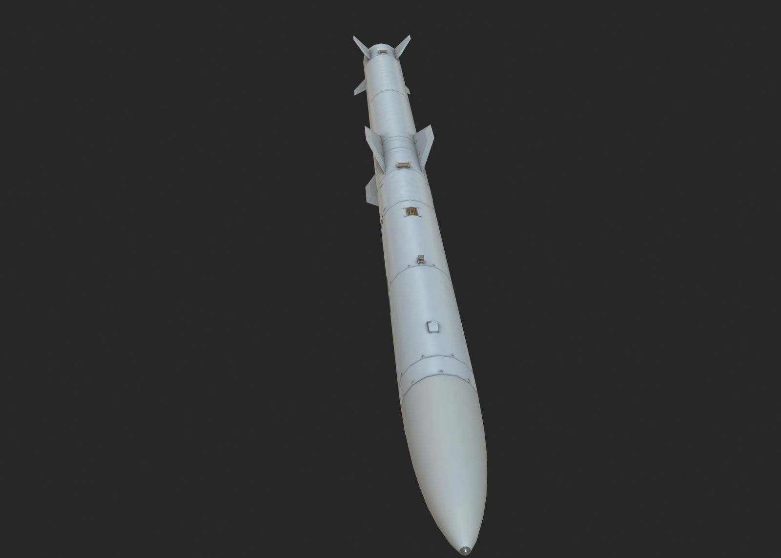 Chinese PL15 PL-15 BVR air-to-air missile Low-poly 3D model_7