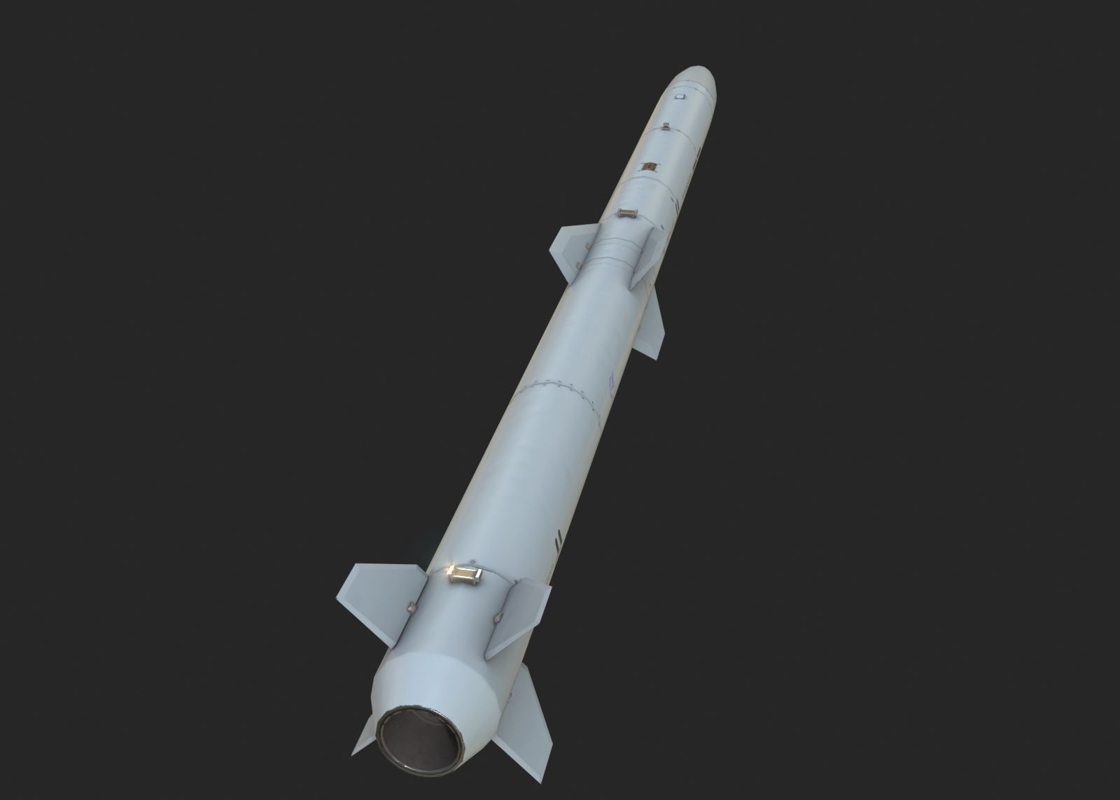 Chinese PL15 PL-15 BVR air-to-air missile Low-poly 3D model_8